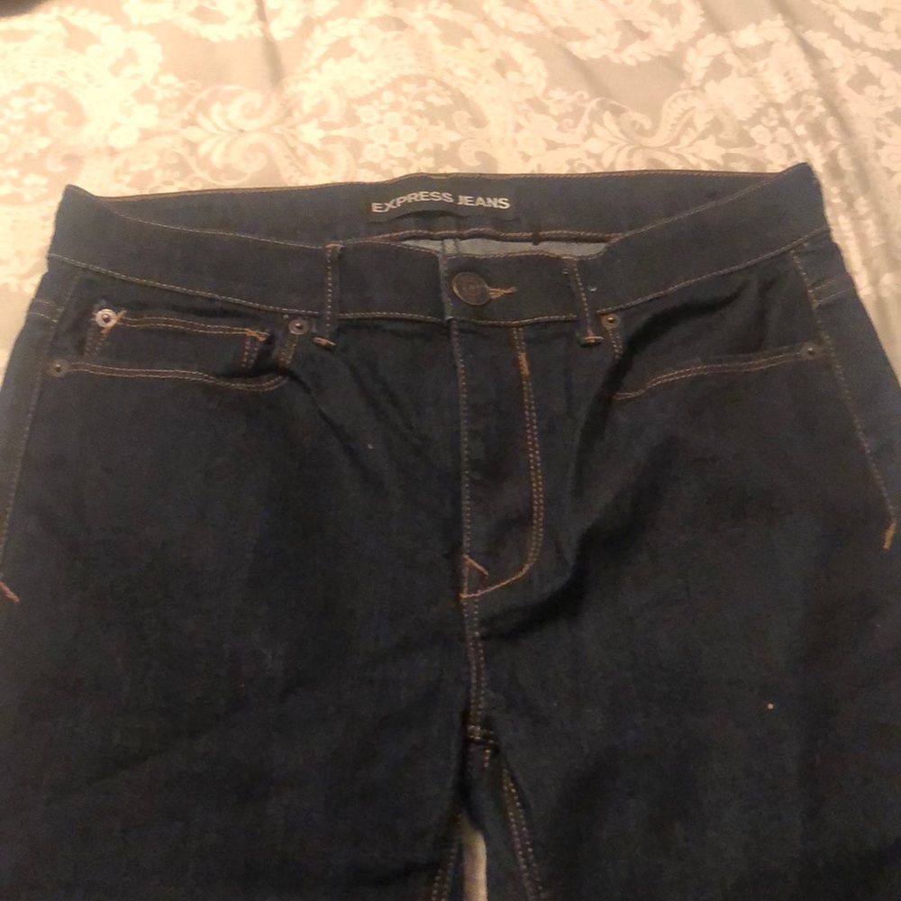 Express Mid Rise Jean Leggings 10R